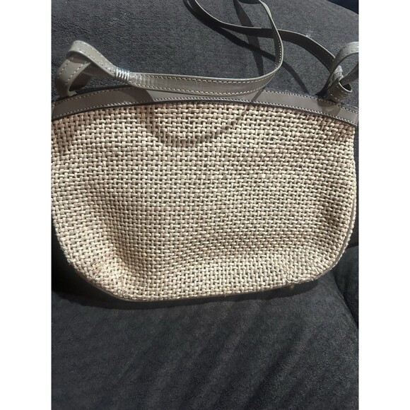 Vintage John Romain Handbag Purse‎ Woven Straw Wicker and Leather 1970's - Picture 7 of 15